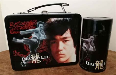 Vintage Original BRUCE LEE Metal Lunch Box & Thermos